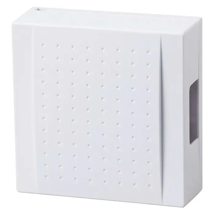 Heidemann Zvono za vrata s 2 tona - D x Š x V: 115 x 115 x 40 mm, 82 dB, Bijele boje, Plastika - Pogled s desne strane