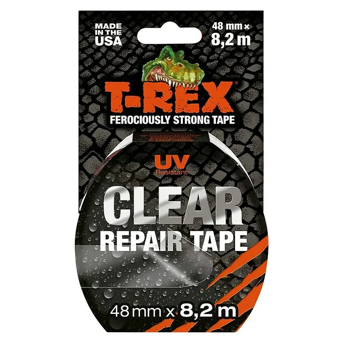 T-Rex Klebeband - Transparent, 8,2 m x 48 mm - Vorderansicht