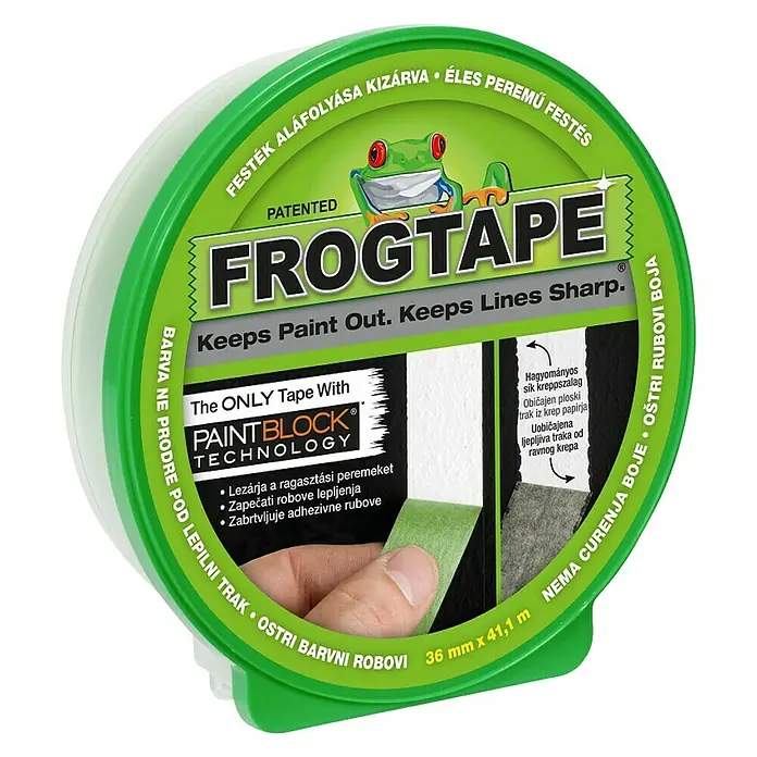 Frogtape Zaštitna ljepljiva traka - D x Š: 41,1 m x 36 mm - Dijagonalni pogled