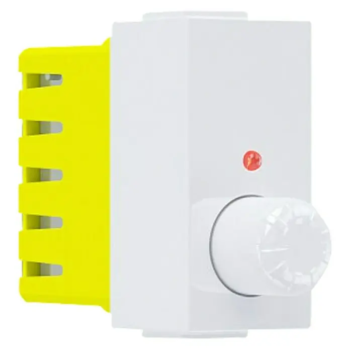 Elektro Material Regulator rasvjete Modys RT34R - Bijele boje, Maksimalna priključna snaga: 300 W, IP20 - Dijagonalni pogled