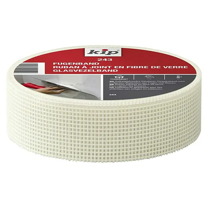 Kip Samoljepljiva mrežasta traka za spojeve 243 - 20 m x 48 mm, Samoljepljivo - Pogled sprijeda
