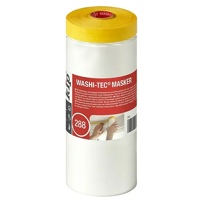 Kip Zaštitna ljepljiva krep traka sa folijom 288 - 33 m x 1.400 mm - Pogled sprijeda