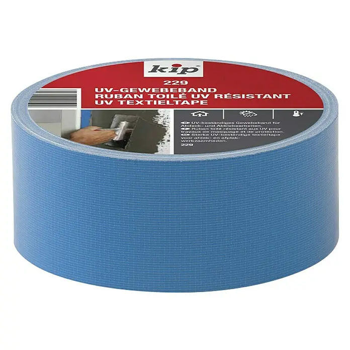 Kip Zaštitna ljepljiva traka 229 - Plave boje, 25 m x 50 mm - Pogled sprijeda