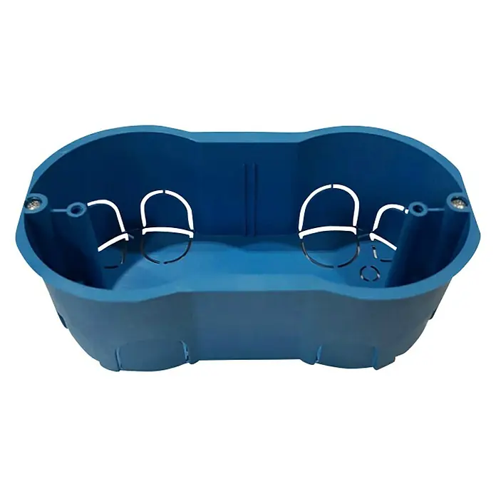 Exteh Priključna kutija za utičnice i prekidače, 4 modula - 50 x 140 x 75 mm, Plastika - Pogled odozgo