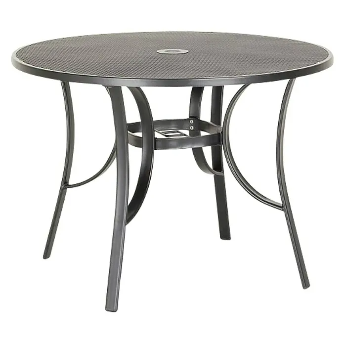 Vrtni stol - Ø x V: 100 x 72 cm, Antracit - Dijagonalni pogled