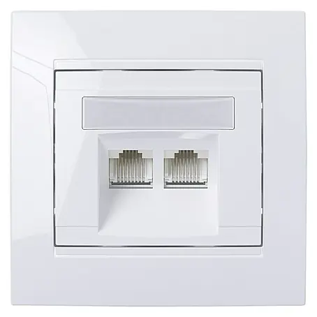 Elektro Material  Dvostruka mrežna utičnica Gea