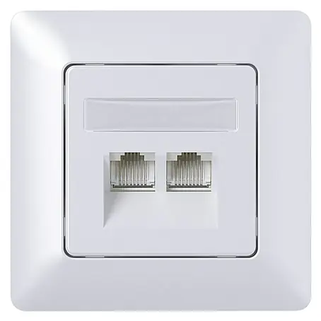 Elektro Material  Dvostruka mrežna utičnica Mikro