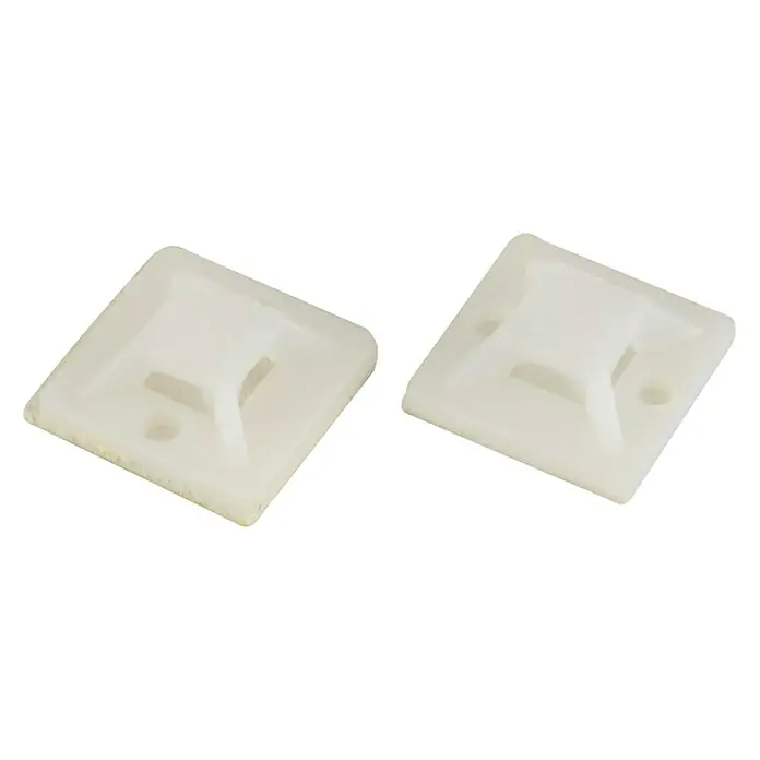 Voltomat Befestigungssockel - Weiß, L x B: 20 x 20 mm, 10 Stk. - Diagonale Ansicht