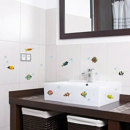 Dekorativna naljepnica Colourful Fishes