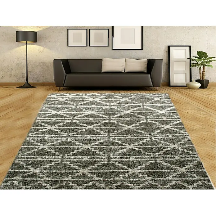 Alfombra Vigo - Gris, 230 x 160 cm - Foto ambiente