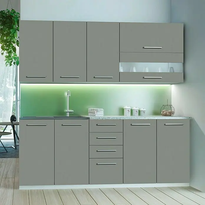 Kuhinjski komplet Como 200 cm - Širina: 200 cm - Živopisni prikaz
