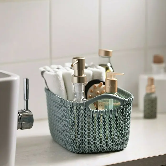 Curver Košara za odlaganje Knit - XS, 17 x 25 x 14 mm, Plave boje - Živopisni prikaz