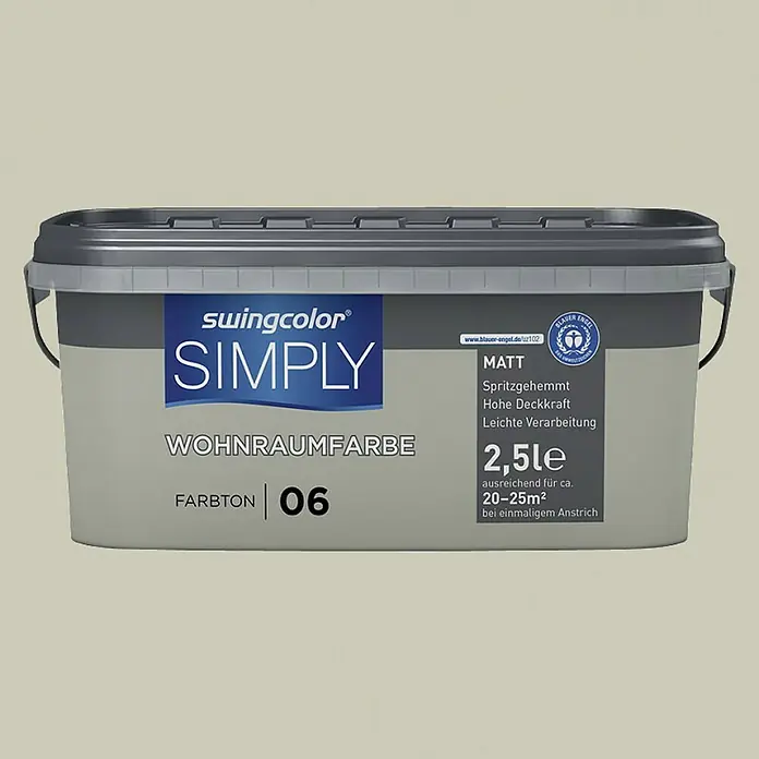 swingcolor Unutarnja disperzijska boja Simply - Bež boje, 2,5 l - Pogled sprijeda