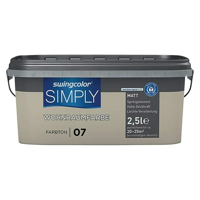 swingcolor Unutarnja disperzijska boja Simply - Bež boje, 2,5 l - Pogled sprijeda