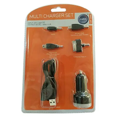 Set sa punjačem za mobitel osmodijelni