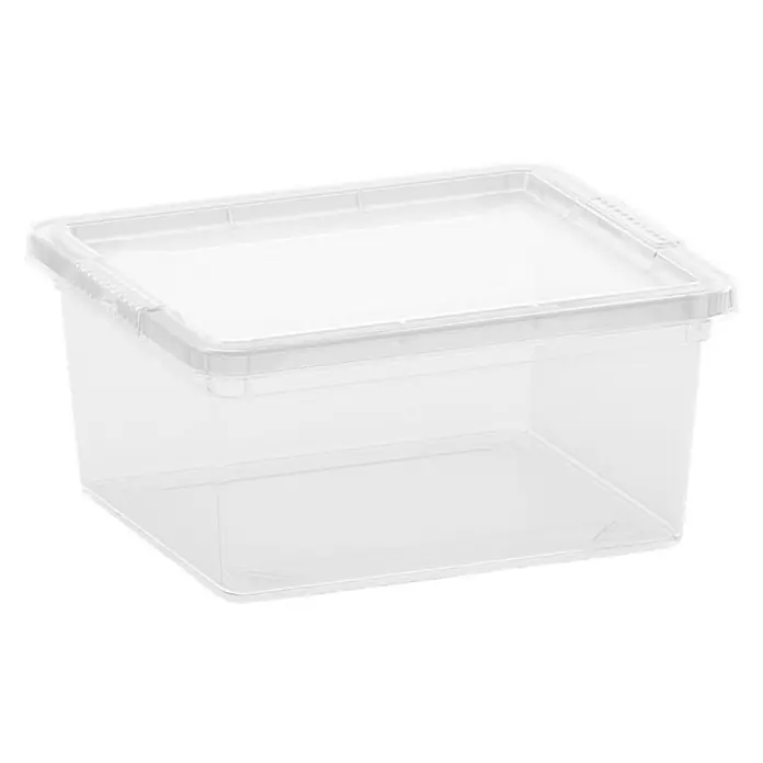 KIS Kutija za pohranjivanje - 16,5 x 19,5 x 9,5 cm, 2 l, Prozirno - Dijagonalni pogled