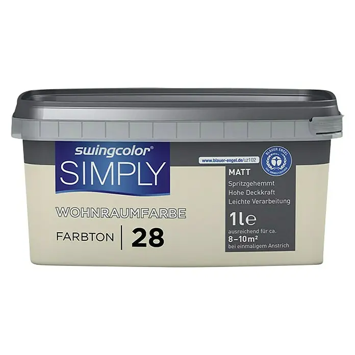 swingcolor Unutarnja disperzijska boja Simply - Žute boje, 2,5 l - Pogled sprijeda