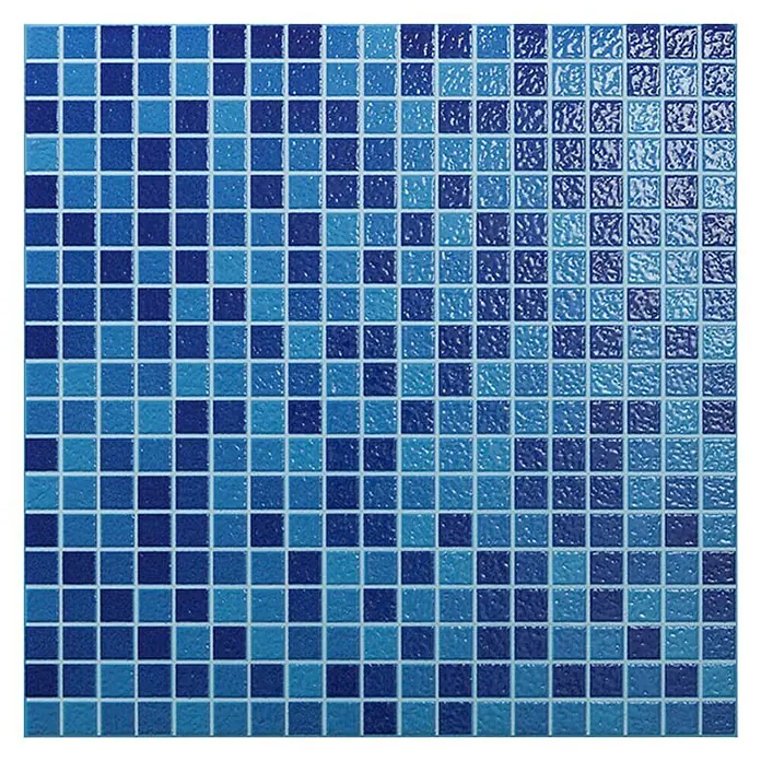 Mozaik pločica za bazen Indico Mix - 33,3 x 33,3 cm, Plave boje, Sjaj - Detaljan prikaz