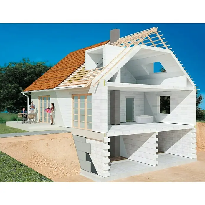 Ytong Porobeton - D x Š x V: 62,5 x 10 x 50 cm, Područje primjene: Unutrašnjost - Živopisni prikaz