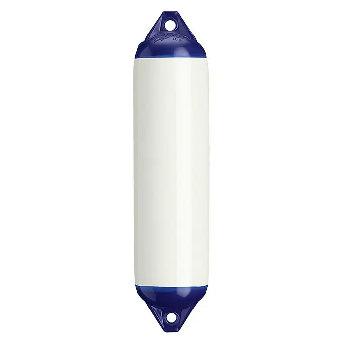 Bokobran F1 - 6 cm, 25 cm, Bijele boje, Plave boje - Pogled sprijeda