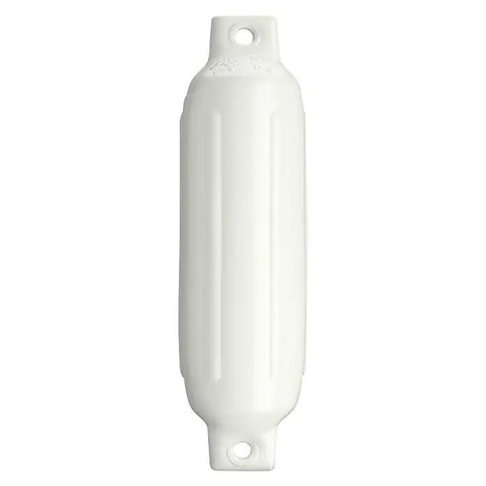 Dugi bokobran - Promjer: 35,8 cm, Duljina: 40,6 cm, Bijele boje - Pogled sprijeda