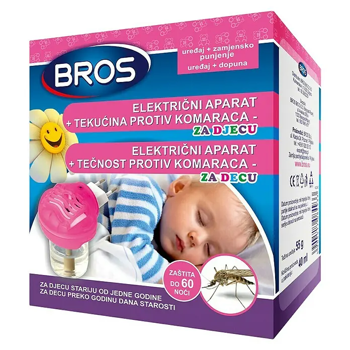 Bros Uređaj za zaštitu od insekata sa tekućinom, za djecu - U zatvorenom - Dijagonalni pogled