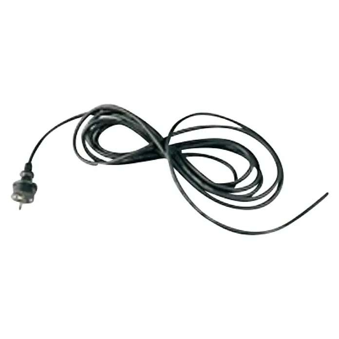 Šuko priključni kabel - 5 m, H05RR-F3G1,0, Crne boje - Pogled odozgo