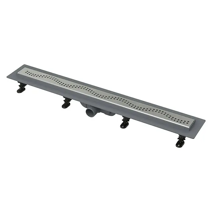 Podna tuš kanalica valoviti dizajn - 55 cm - Dijagonalni pogled