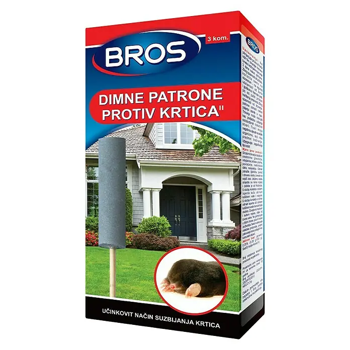 Sredstvo protiv krtica dimna patrona - 3 Kom. - Dijagonalni pogled