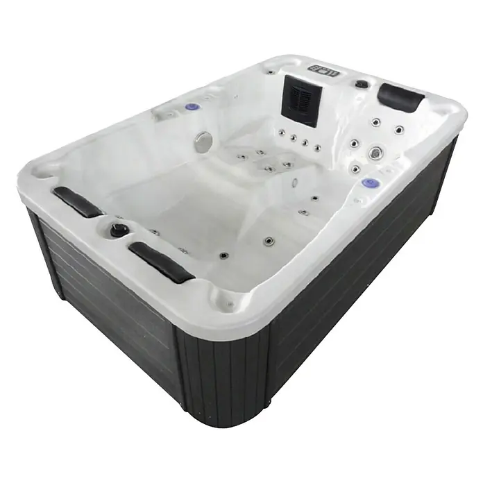 Sanotechnik Hidromasažni bazen Oasis mini Modena - D x Š x V: 205 x 130 x 70 cm, 590 l, Prikladno za: 2 osobe - Dijagonalni pogled