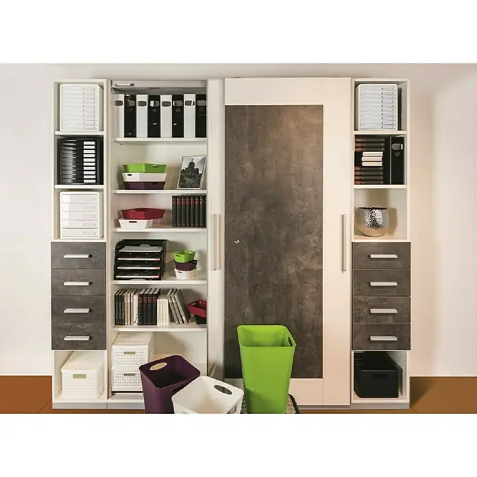 Rotho Kutija za pohranjivanje Living - 29,5 x 29,5 x 39,5 cm, Zelene boje, 23 l - Živopisni prikaz