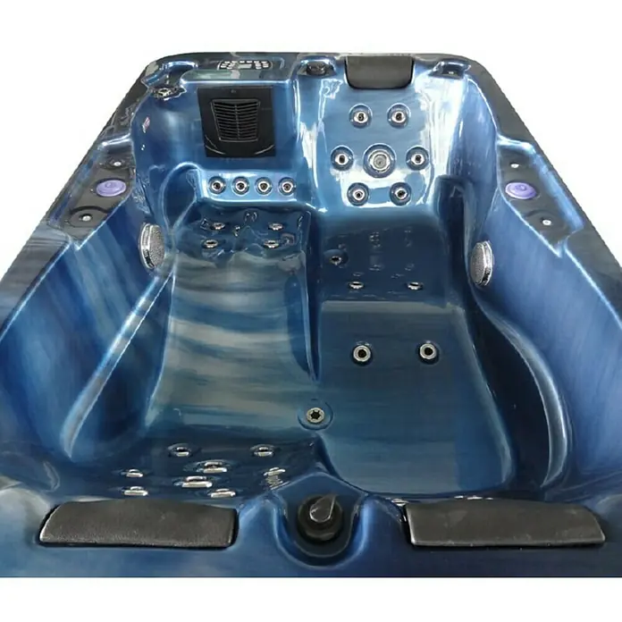 Sanotechnik Hidromasažni bazen Oasis mini Modena - Plave boje, D x Š x V: 205 x 130 x 70 cm, 590 l, Prikladno za: 2 osobe - Detaljan prikaz