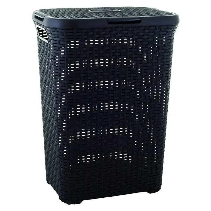 Curver Style Košara za rublje - 60 l, Smeđe boje, Pravokutno, Plastika - Dijagonalni pogled