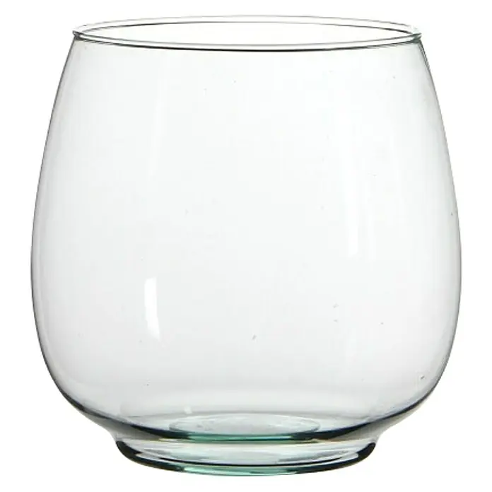 Okrugla staklena vaza Tigo - Ø x V: 14,5 cm x 14,5 mm, Prozirno - Pogled sprijeda