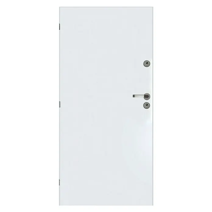 Čelična zaštitna vrata Tango - D x Š x V: 55 x 900 x 2.000 mm, DIN lijevo, Bijele boje - Pogled sprijeda
