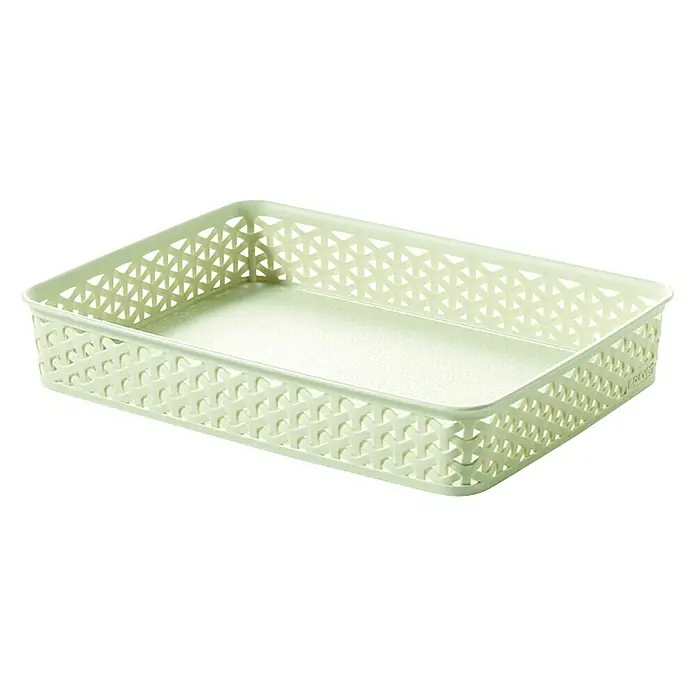 Curver Košara za odlaganje My Style - 35,8 x 26,2 x 6 cm, Bijele boje - Dijagonalni pogled