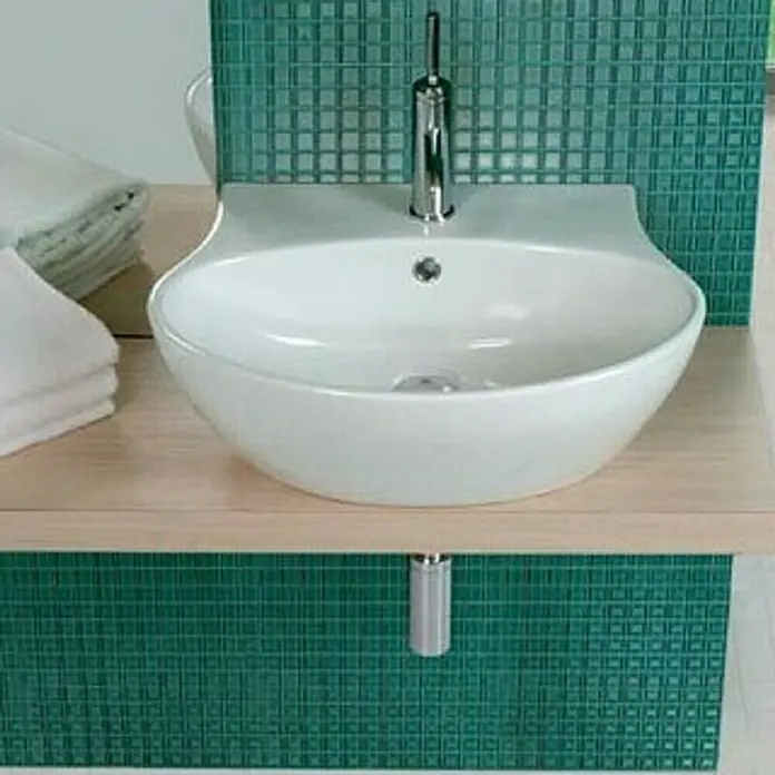 Hatria Nido Nadgradni umivaonik - Š x D: 56 x 44,5 cm, Sredina, Bijela boja - Živopisni prikaz