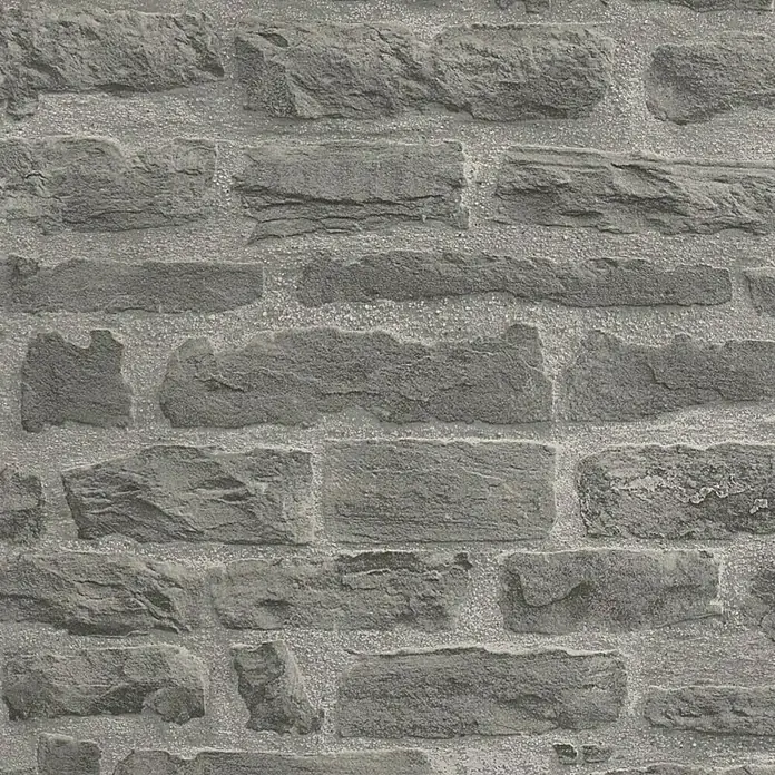 AS Creation Flis tapeta - Sive boje, Izgled kamena, D x Š: 10,05 x 0,53 m - Detaljan prikaz