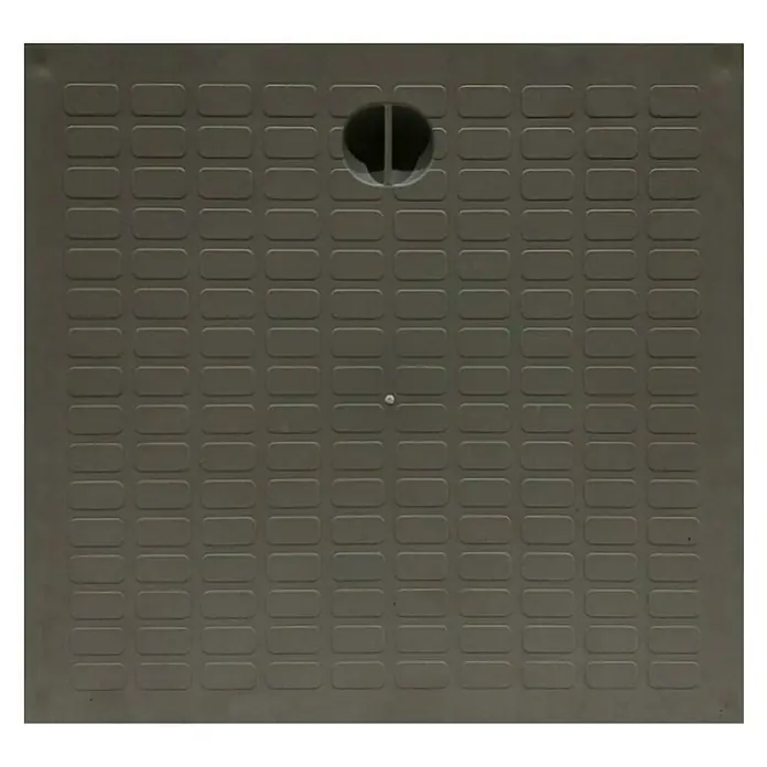 Poklopac za šahtove - D x Š: 20 x 20 cm, Sive boje - Pogled sprijeda