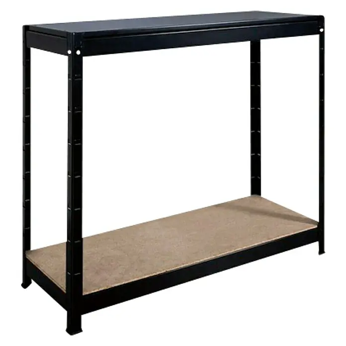 Regalux Steckregal - 35 x 80 x 180 cm, Traglast: 60 kg/Boden, Pulverbeschichtet, Stecken - Diagonale Ansicht