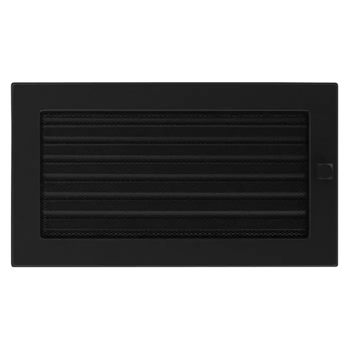 Ventilacijska rešetka za kamin - Crne boje - Pogled odozgo