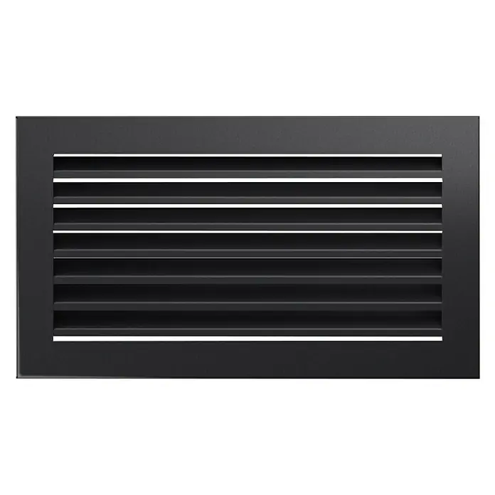 Ventilacijska rešetka Fresh - Siva boja, D x Š x V: 30 x 17 x 4,5 cm - Pogled odozgo