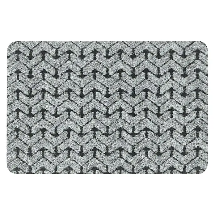 Tepih Centar Otirač Kingsize - Sive boje, D x Š: 40 x 60 cm - Pogled s gornje strane