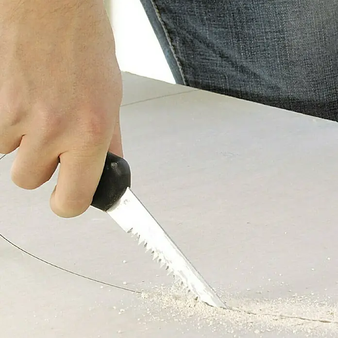 Wolfcraft Gipskartonplatten-Stichsäge - Geeignet für: Gipskartonplatten - Anwendungsbeispiel