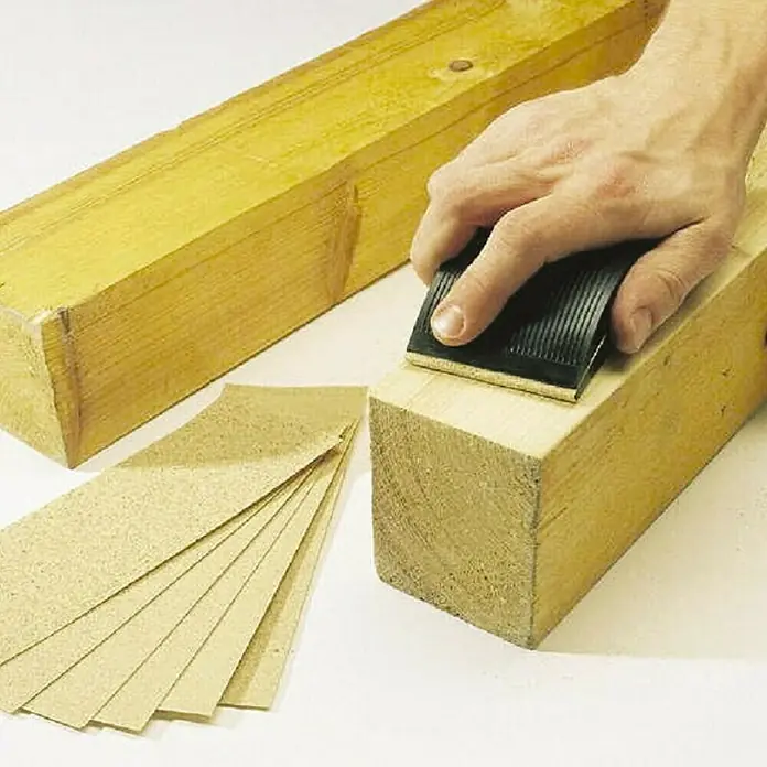 Craftomat Set de lijadora manual - 130 x 70 x 32 mm, 51 piezas - Producto en uso