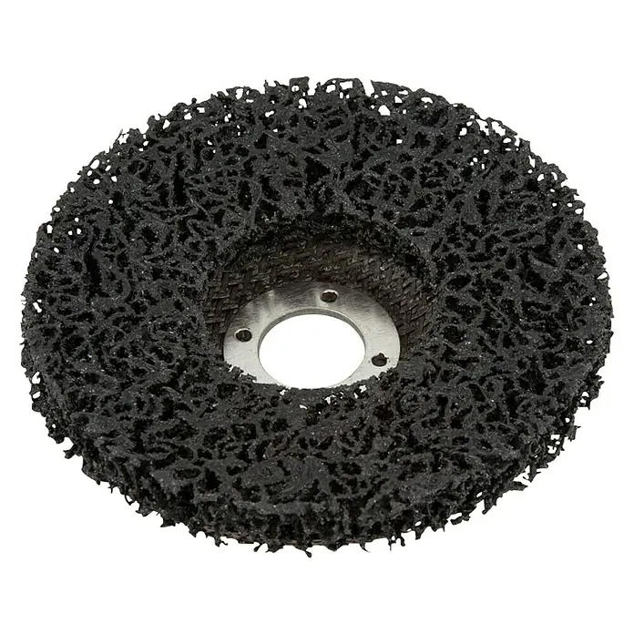 Wolfcraft Reinigungsscheibe - Durchmesser: 115 mm, Siliciumkarbid-Vlies - Ansicht von oben