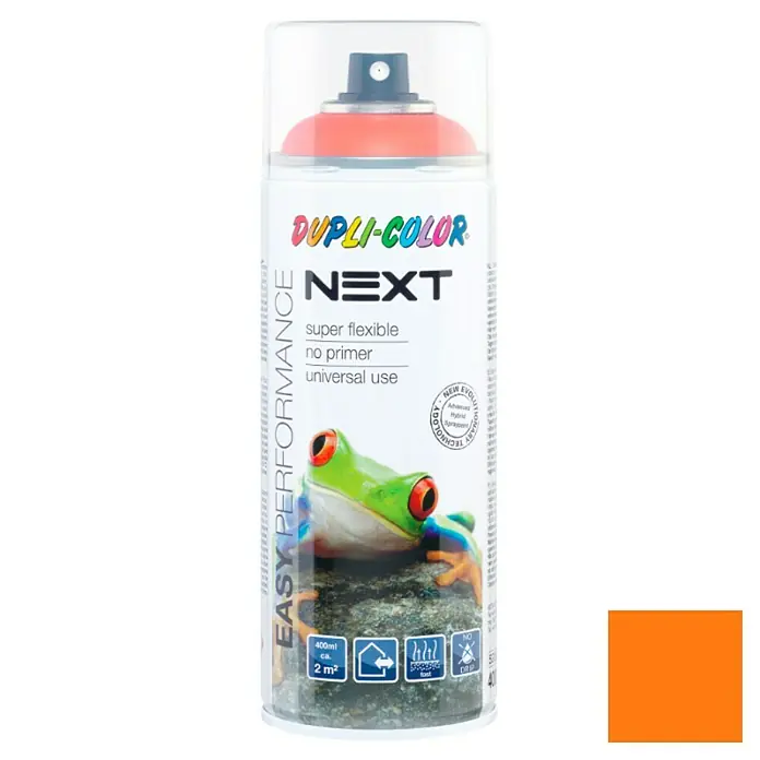 Dupli-Color Next Lakspray Budapest Oranje - Oranje, Glanzend, 400 ml - Vooraanzicht
