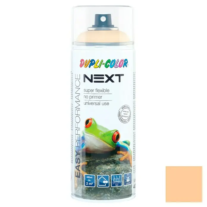 Dupli-Color Next Lakspray Amsterdam Pastelgeel - Pastelgeel, Glanzend, 400 ml - Vooraanzicht