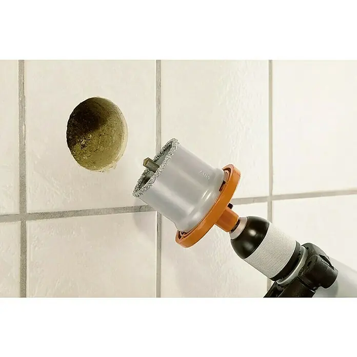 Wolfcraft Hohlbohrkronen-Set - 7 -tlg., Arbeitsdurchmesser: 33 mm - 83 mm, Schnitttiefe: 55 mm - Anwendungsbeispiel
