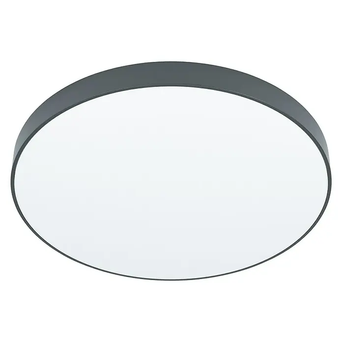 Eglo LED-Deckenleuchte rund Zubieta - 24 W, Ø x H: 450 x 55 mm, Schwarz/Weiß, Warmweiß - Ansicht von unten